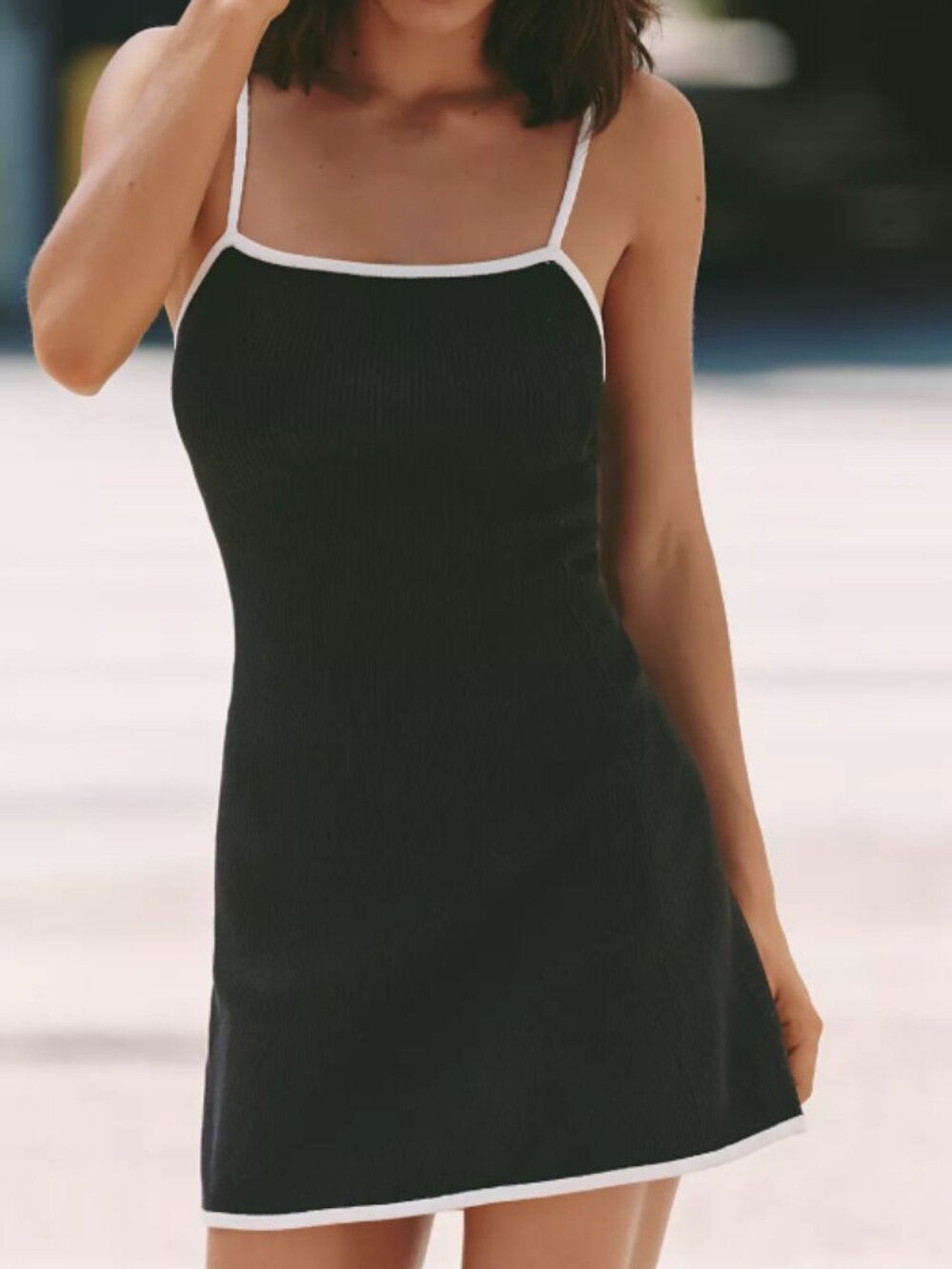 Daily Practice Square-Neck Mini Dress